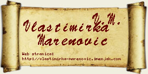 Vlastimirka Marenović vizit kartica